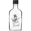 Boca tipa pljoska 200 ml s navojnim čepom, tiskani motiv „Snjegović“, 1 kom. ['boca', ' boca pljoska', ' boca s tiskom', ' boca za blagdane', ' boca za Božić', ' boca za likere', ' boca za domaću rakiju', ' boca za alkohol', ' boca 200 ml', ' boca 200 ml s navojnim čepom', ' pljoska', ' džepna boca', ' božićni set', ' boca za poklon ispod bora', ' blagdanska pića', ' mala ukrasna boca', ' Sretan Božić', ' božićni poklon']
