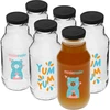Bočica twist off 330 ml s čepom fi43 i šarenim tiskom - 6 kom. ['bočica Kubuś', ' bočica za djecu', ' bočica s tiskom', ' bočica za sok', ' bočica za rajčicu', ' bočica za sirup', ' bočica 330 ml', ' bočica s čepom', ' bočica s klikom', ' bočica za smoothie']