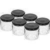 Niska staklenka 330ml - s crnim poklopcem fi 82/6, 6 kom. ['niska staklenka', ' staklena staklenka', ' staklenka 330ml', ' twist-off poklopac', ' staklenka za džemove', ' spremnik za pohranu', ' domaći proizvodi', ' staklenka za haringe', ' staklenka za salatu', ' staklenka za desert']