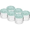 Niska staklenka 330ml - s poklopcem u boji fi 82/6, 6 kom. ['niska staklenka', ' staklena staklenka', ' staklenka 330ml', ' twist-off poklopac', ' staklenka za džemove', ' spremnik za pohranu', ' domaći proizvodi', ' staklenka za haringe', ' staklenka za salatu', ' staklenka za desert']