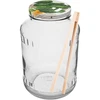 Tegla 1,5 L, fi 82/6 s poklopcem u boji + hvataljke ['staklena tegla', ' tegla s poklopcem', ' tegla za kiseljenje krastavaca', ' tegla za krastavce', ' tegla s hvataljkama', ' hvataljke za krastavce', ' kuhinjske hvataljke']