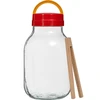Tegla TO 3 L s plastičnim poklopcem + hvataljke fi 100 ['staklenka', ' staklena staklenka', ' staklena tegla', ' tegla s poklopcem', ' tegla za kiseljenje krastavaca', ' tegla za krastavce', ' tegla za likere', ' staklenka za likere', ' tegla s hvataljkama', ' hvataljke za krastavce', ' kuhinjske hvataljke']