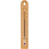 Univerzalni termometar (-30 do +50°C), 17 cm, svijetlosmeđi ['termometar', ' univerzalni termometar', ' termometar od plastike', ' termometar s čitljivom skalom', ' termometar s dvostrukom skalom u °C i °F', ' termometar za prostorije s visokom vlagom', ' vanjski termometar do -30°C', ' termometar otporan na vlagu', ' termometar smeđe boje', ' čvrst termometar']
