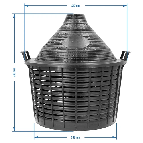 Balon za vino 25 L u plastičnoj košari - 6
