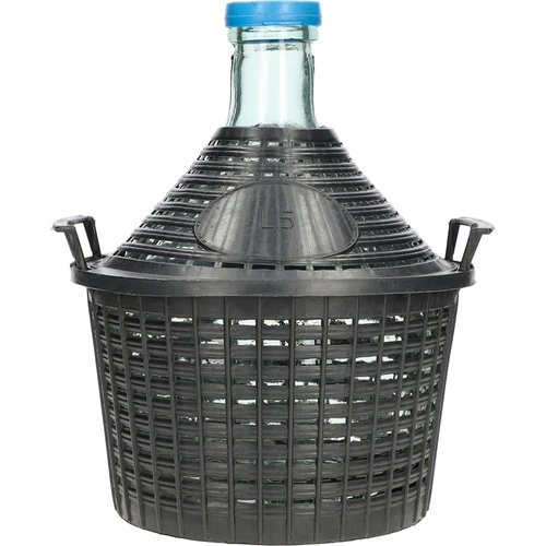 Balon za vino 5 L u plastičnoj košari