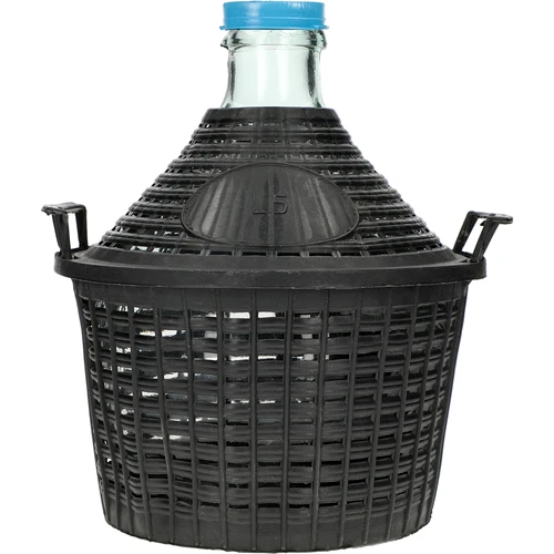 Balon za vino 5L u plastičnoj košari