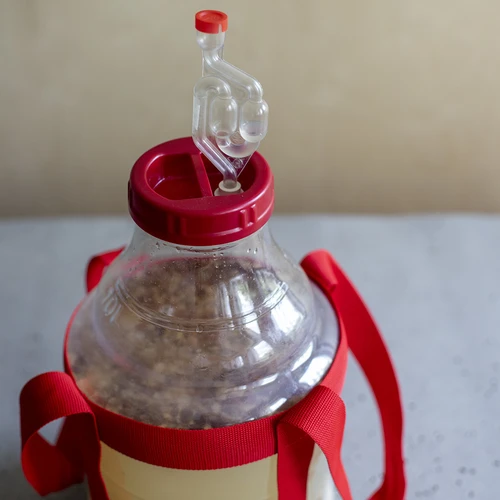 Balon za vino lagan, nelomljiv, s remenima, 10 L - 19