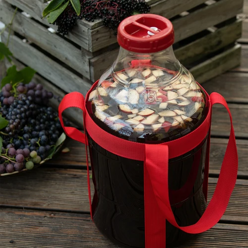 Balon za vino lagan, nelomljiv, s remenima, 15 L - 9