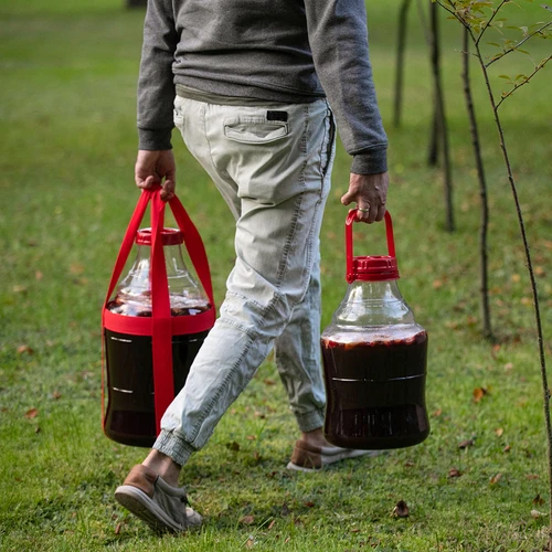 Balon za vino lagan, nelomljiv, s remenima, 20 L - 12