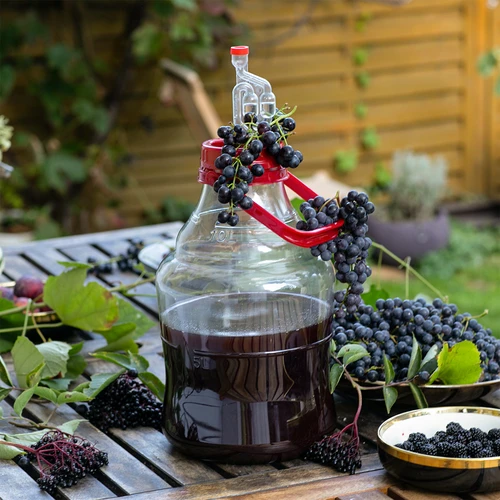 Balon za vino lagan, nelomljiv, s ručkom, 10 L - 8