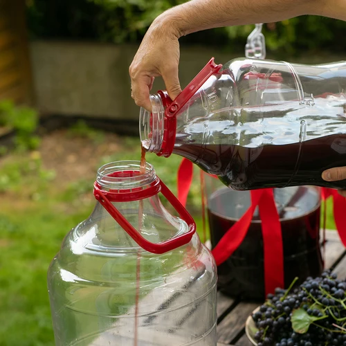 Balon za vino lagan, nelomljiv, s ručkom, 15 L - 9