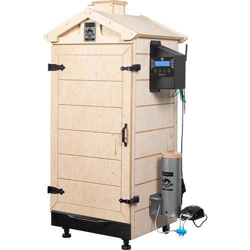 Bezokvirna pušnica dragON PLYWOOD NATURE s Wi-Fi upravljačem, 200L - 2