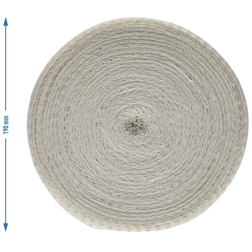 Bijela mrežica za mesne proizvode dimenzija 12,5 cm x 50 m, s toplinskom otpornošću do 220°C - 4