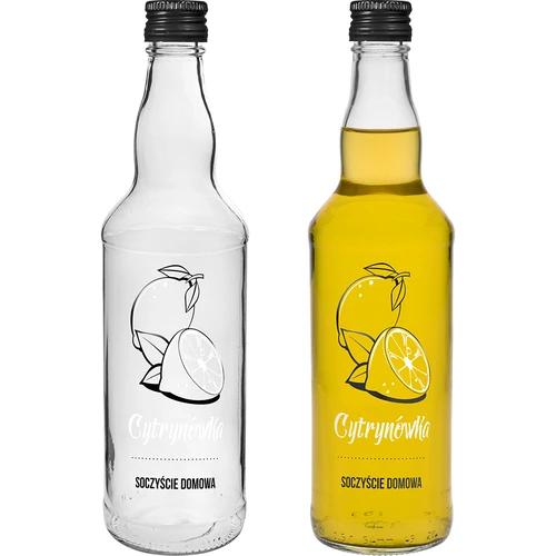 Boca 500 ml s navojnim čepom, tisak „Limunovača”, 1 kom.