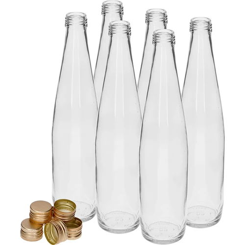 Boca Club 500 ml sa zlatnim navojnim čepom, set 6 kom. - 2