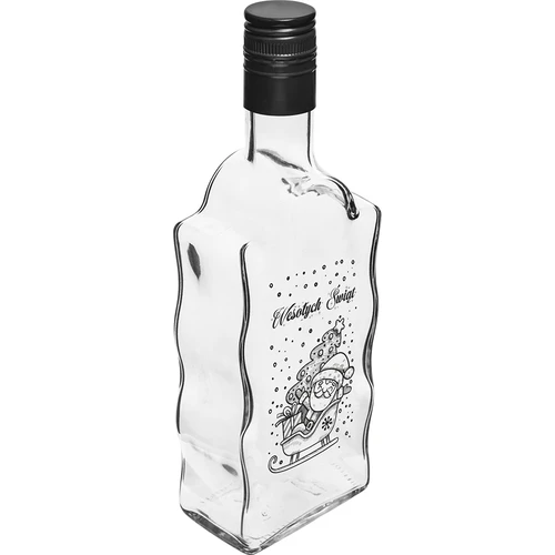 Samostanska boca 500 ml s navojnim čepom, otisak „Djed Božićnjak”, 1 kom.