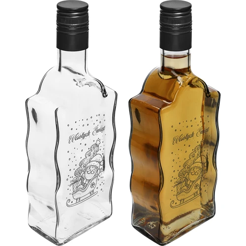Samostanska boca 500 ml s navojnim čepom, otisak „Djed Božićnjak”, 1 kom. - 3