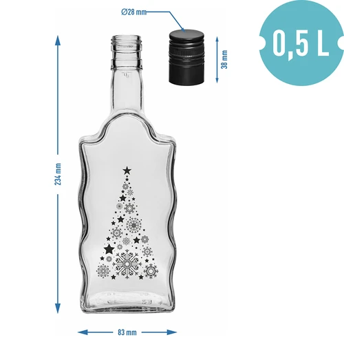 Boca Klasztorna 500 ml s navojnim čepom, otisak "Jelka", 1 kom. - 5