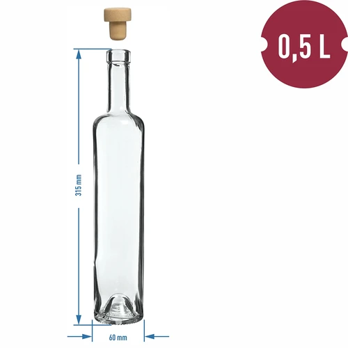 Boca Marina 500 ml s plutenim čepom, 1 kom. - 4