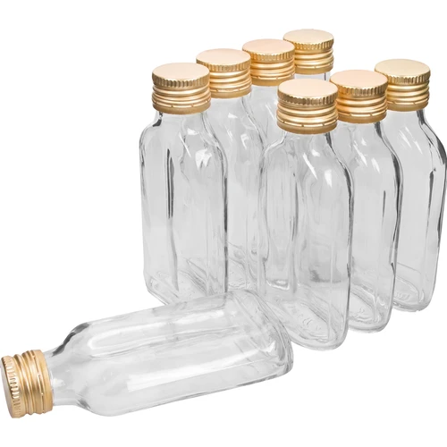 Boca za likere pljoska 100 ml + čep 8 kom.