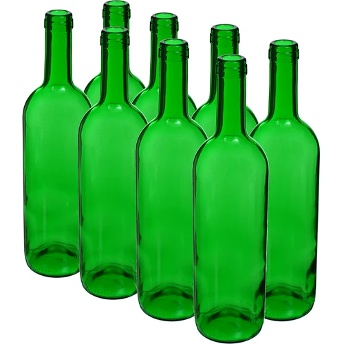 Boca za vino 0,75 L zelena - paket 8 kom.
