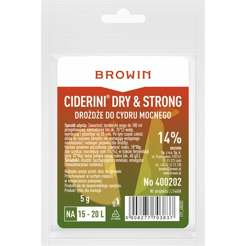Ciderini Strong kvasac za cider, 5 g