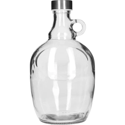 Dama Demižon 1,5 L, s metalnim čepom fi 43 mm i ručkom