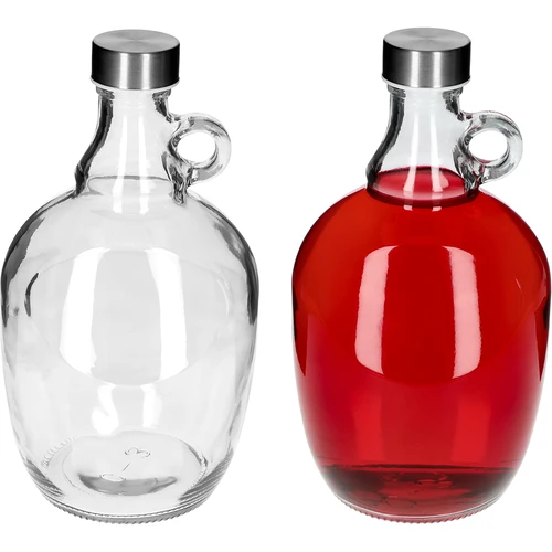 Dama Demižon 1,5 L, s metalnim čepom fi 43 mm i ručkom - 4