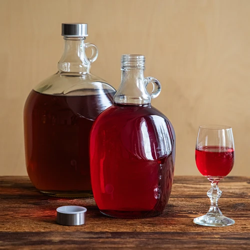Dama Demižon 1,5 L, s metalnim čepom fi 43 mm i ručkom - 6