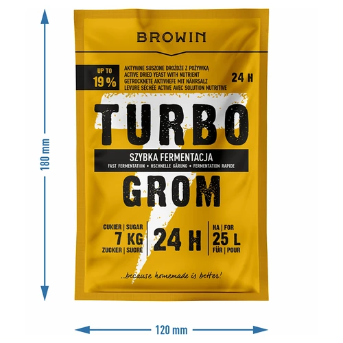 Destilacijski kvasac Turbo Grom 24h - 4