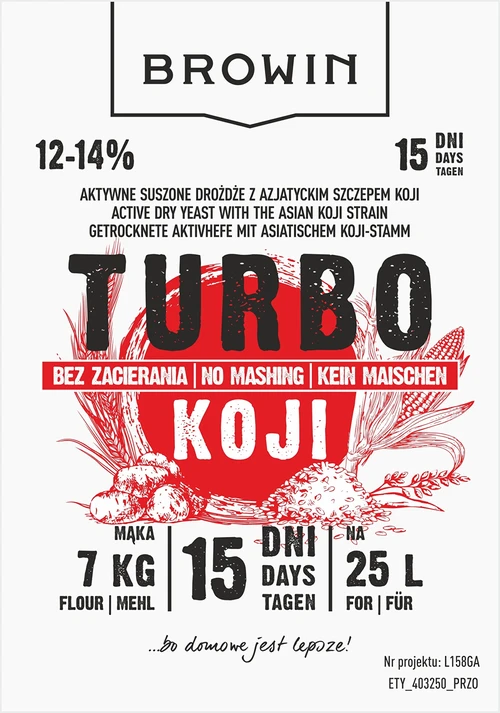 Destilacijski kvasac Turbo Koji, 50 g (bez kašenja!) - 5