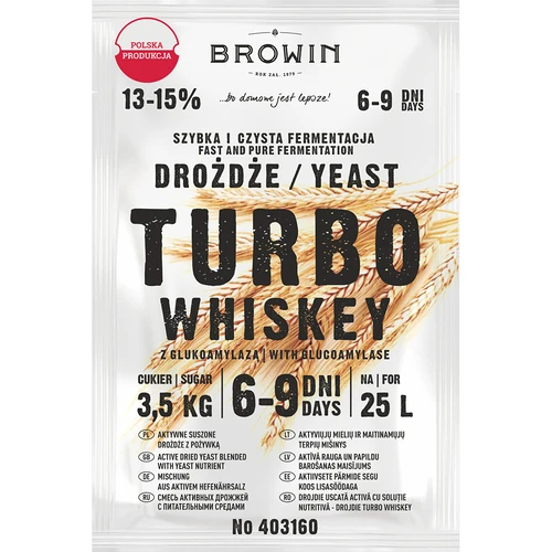 Destilacijski kvasac Turbo Whiskey