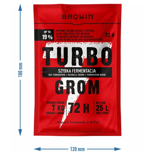 Destilacijski turbokvasac Turbo Grom 72 h - 4