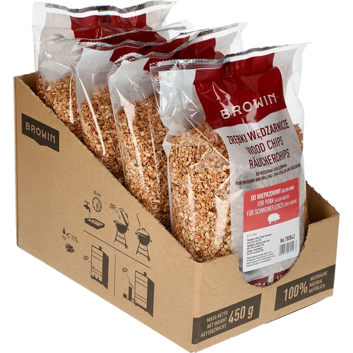 Sječke za dimljenje/roštilj 70% joha + 30% bukva, 450 g, kl. 2 - 2