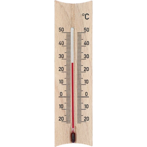 Drveni sobni termometar (-20 do +50°C), svijetlosmeđi, 15 cm