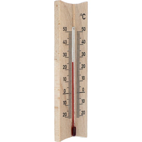 Drveni sobni termometar (-20 do +50°C), svijetlosmeđi, 15 cm - 2