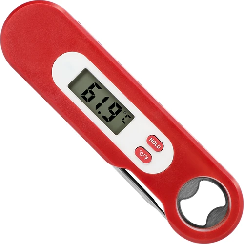 Elektronički kulinarski termometar sa sklopivom sondom (-50/+300℃), crveni - 2