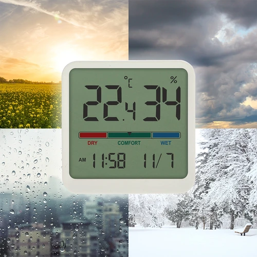 Elektronički sobni termometar, bijeli - 11