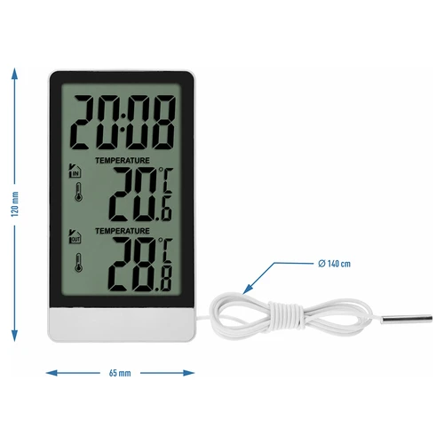 Elektronički termometar marke Soens – sa sondom, bijeli - 6