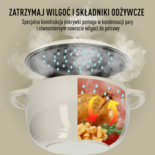Emajlirani lonac od lijevanog željeza – ecru, 4 L - 6