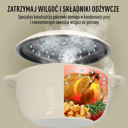 Emajlirani lonac od lijevanog željeza – ecru, 5,8 L - 6