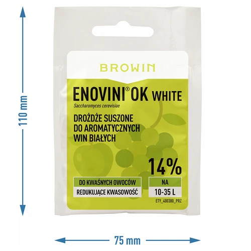 Enovini® OK WHITE - vinski kvasac za smanjenje kiselosti 7 g - 5