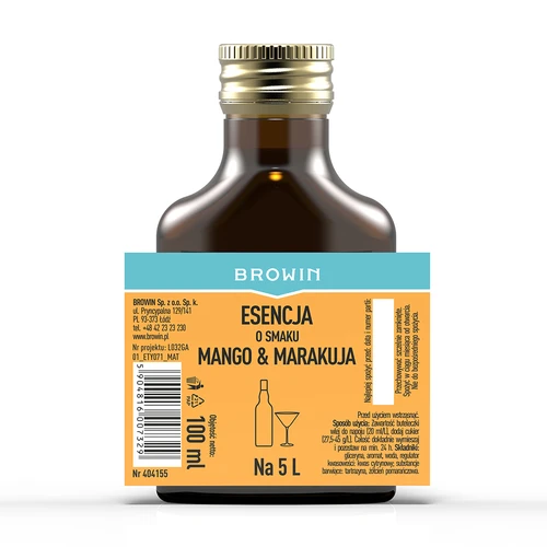 Esencija okusa mango & marakuja za 5 L, 100 ml - 4