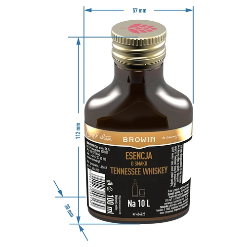 Esencija okusa Tennessee whiskeyja za 10 L - 100 ml - 6