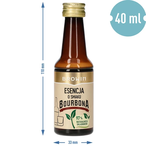 Esencija s okusom burbona za 4 L, 40 ml - 8