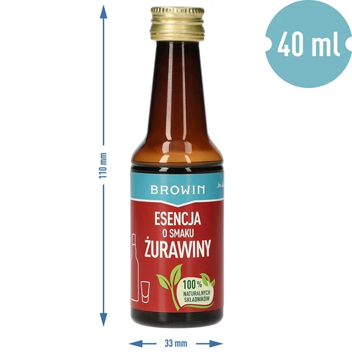 Esencija s okusom brusnice za 4 L - 40 ml - 8