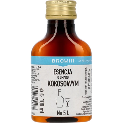 Esencija s okusom kokosa, za 5 L - 100 ml