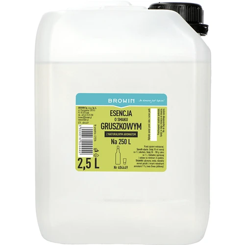 Esencija s okusom kruške, s prirodnom aromom, 2,5 L