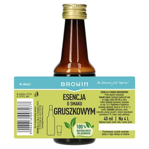 Esencija s okusom kruške – za kruškov liker, 40 ml - 5