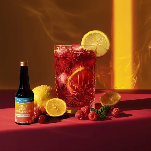 Esencija s okusom limuna i maline - 40 ml, za 4L - 8